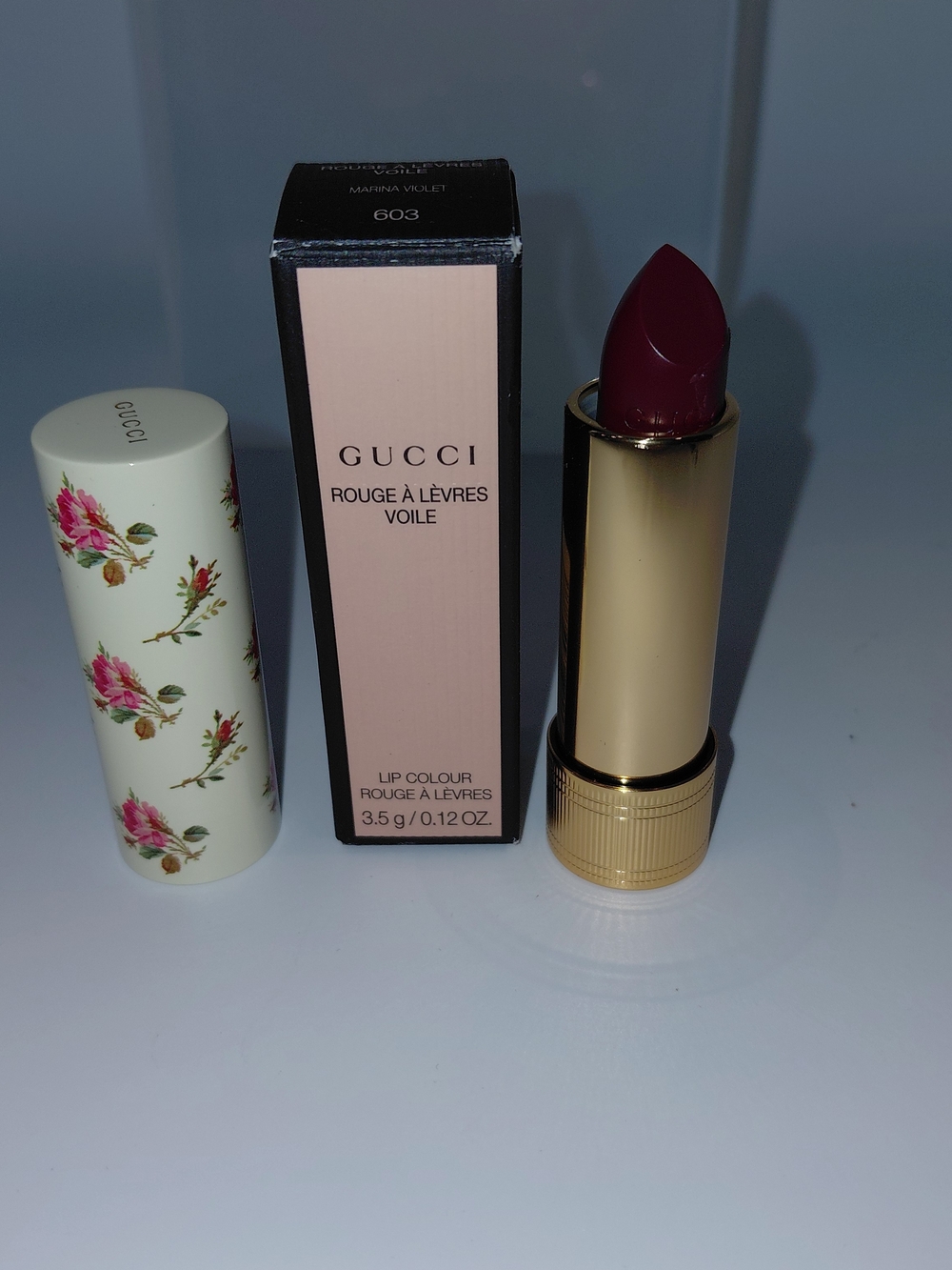 Gucci Rouge À Lèvres Voile Lipstick - Berry Plum